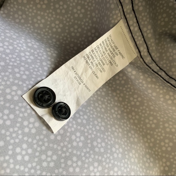 PERRY ELLIS Black Printed Button Up Slim Fit Shirt - Picture 6 of 6